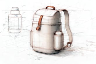 draw product or object to pencil sketch from photo
