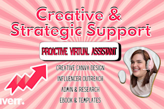 be your proactive virtual assistant for creative and administrative tasks