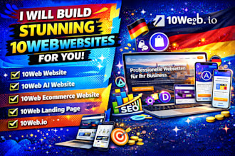 create a responsive 10web ai website or 10web ecommerce website