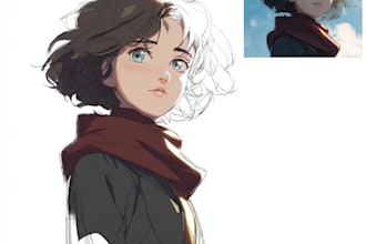 anime character, fanart, and original character