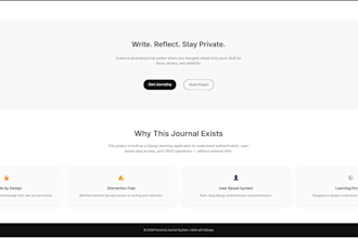 build a django backend with authentication and crud features