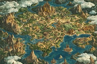 do fantasy city map