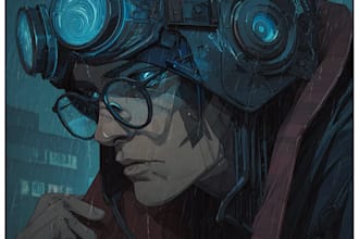 design stunning sci fi, cyberpunk character