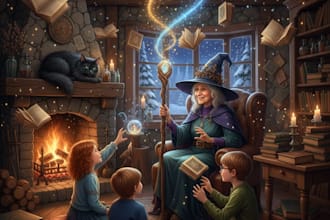 create beautiful ai children storybook illustrations