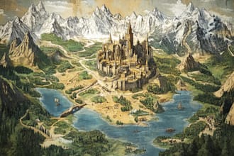 draw a custom map for fantasy