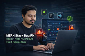 fix bugs and errors in your mern stack react node mongodb app