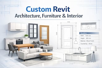 create custom revit architectural, furniture, and interior