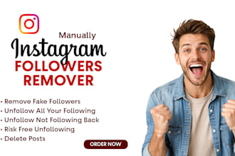 unfollow instagram followings and remove fake bots safely