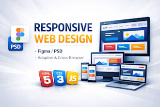 convert figma psg to responsive HTML with tailwind css scss