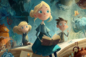 children story book illustration and childrens book