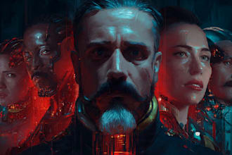 design stunning sci fi, cyberpunk, portrait art