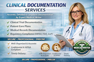 provide professional clinical documentation services