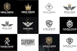 design minimalist clothing brand, streetwear and luxury fashion logo