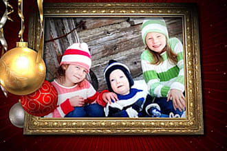create a HOLIDAY Greetings Video of your photo