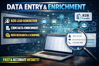 be your expert VA for data entry, b2b lead generation, and image to pdf