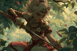 draw a fantasy illustration for you