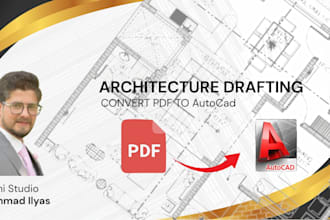 redraw PDF or scanned plans into autocad