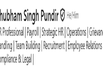 help to establish HR division from scratch