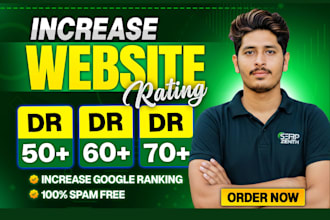 increase dr, domain rating, trust flow tf, ahrefs dr, seo backlinks