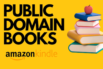 provide you public domain books for amazon kdp