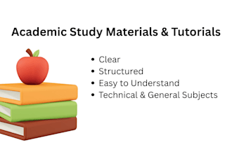 create academic study materials, tutorials and lab manuals