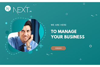 develop landing page website in nextjs