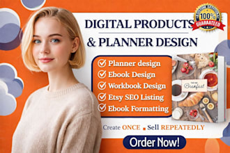 design digital planner, journal design, hyperlinked planner