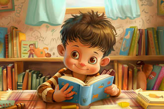 design faith based children book bible illustrations