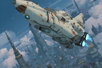 draw sci fi illustration and sci fi art