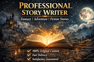 write adventure story fiction story captivating fantasy story