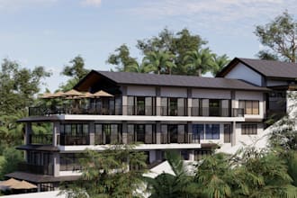 create photorealistic exterior renders for buildings