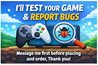 play, test and review your game