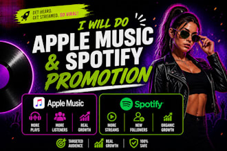 do organic apple music promotion, apple music or spotify music promotion