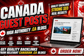 do canada guest posts on high authority canadian blogs with dofollow backlinks