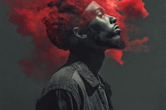 design professional custom surreal vintage album cover art