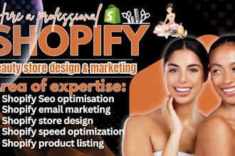 build beauty comestic shopify store skincare website spa, salon and barber store