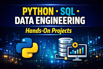 teach python sql web scraping data engineering with real projects