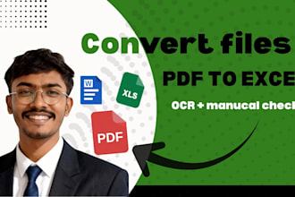 convert PDF or scanned files to excel and word