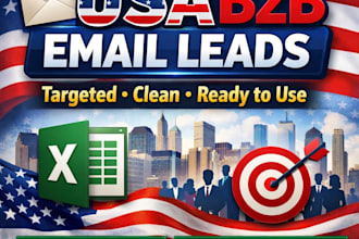 provide targeted USA b2b email lists for lead generation and email marketing