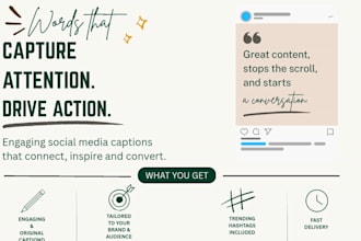 write engaging social media captions for your post
