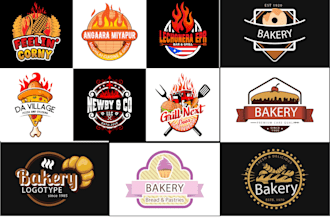 create or redesign restaurant, coffee, bakery, pastry, food logo