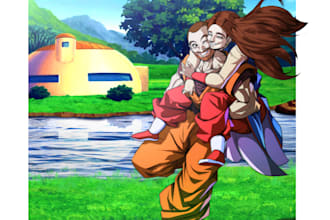 turn you into a dragon ball anime character