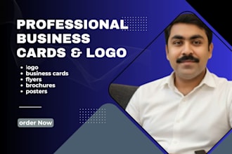 design minimalist business logo, cards, flyer and poster