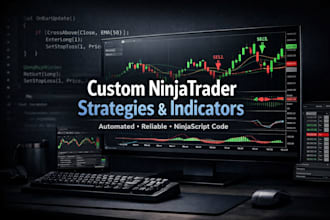 code ninjatrader strategy and indicator in ninjascript base on your requirements