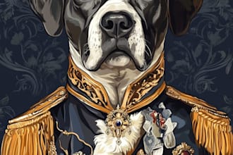 paint a custom pet portrait