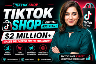 be your virtual assistant, tiktok shop affiliate marketing ,tiktok shop manager