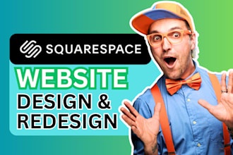 do modern squarespace website design or redesign squarespace website