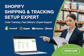 setup shopify parcelwill 17track zapiet track123 ship station hextom website