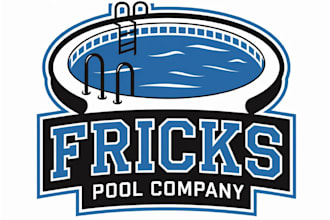 design luxury pool logo for your company