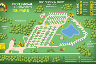 design rv park site plan and campground layout